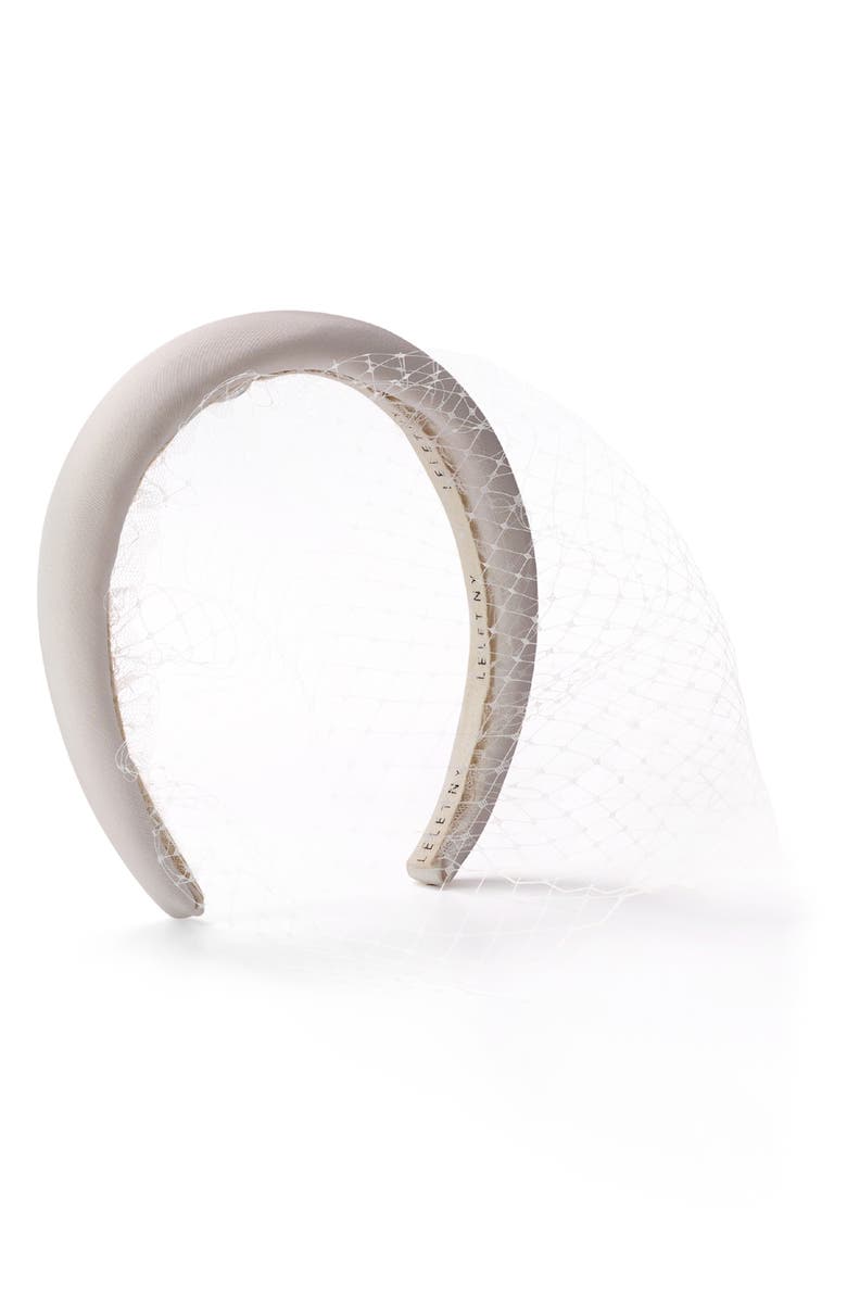 LELET NY Robyn Silk Blusher Veil Headband, Main, color, 