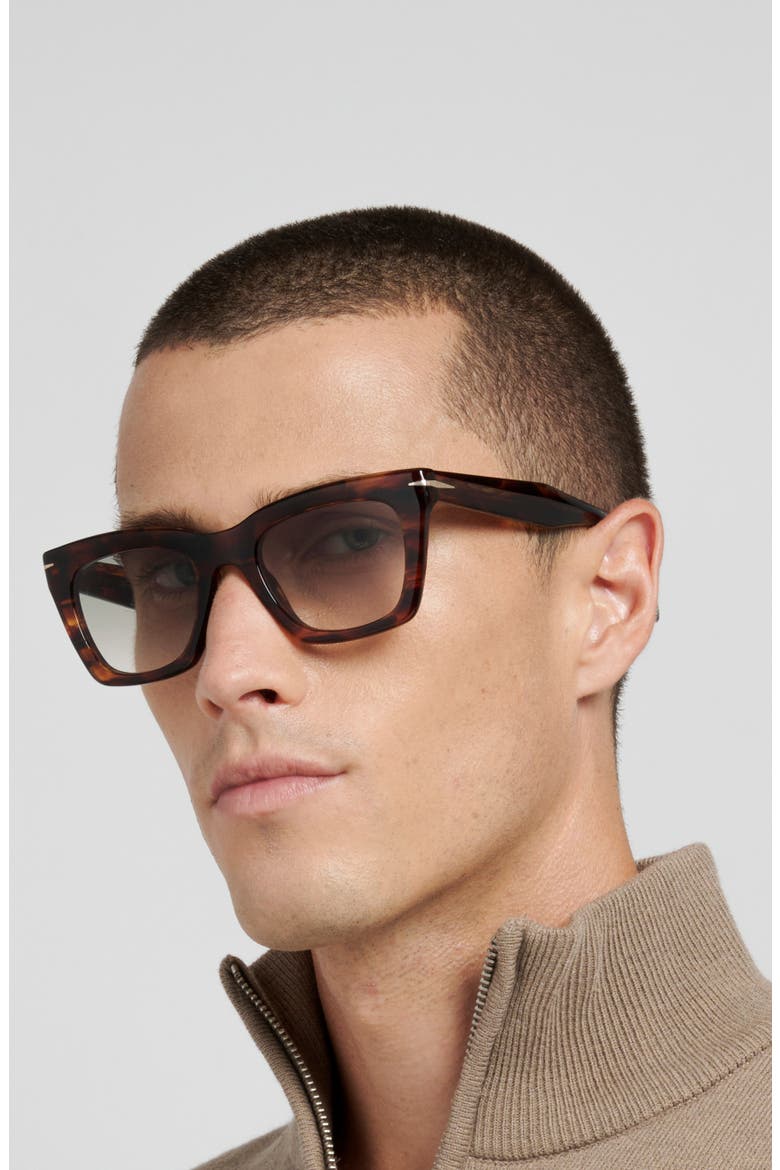 DB 99 51mm Rectangular Sunglasses, Alternate, color, BROWN HORN/ GNSF FTAR