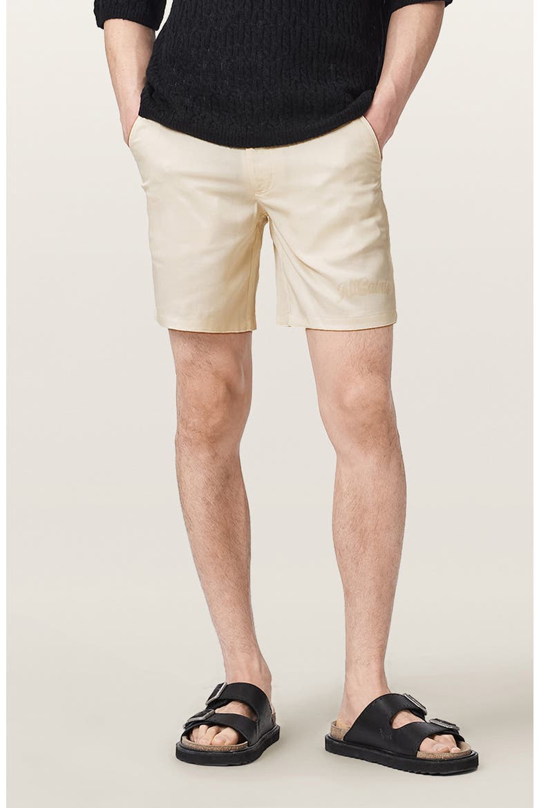 Circe Flat Front Shorts, Main, color, BRITTLE WHITE