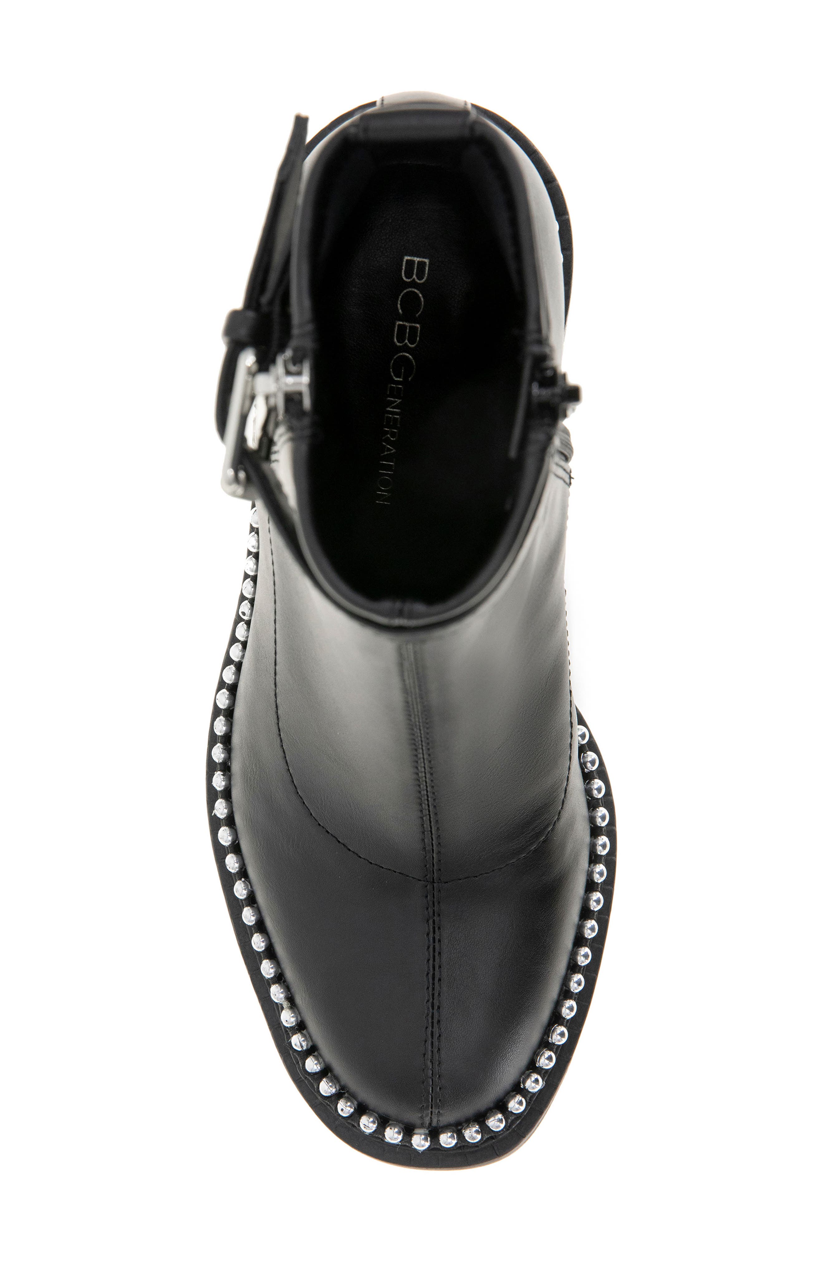 BCBGeneration Braxi Studded Bootie, Alternate, color, Black