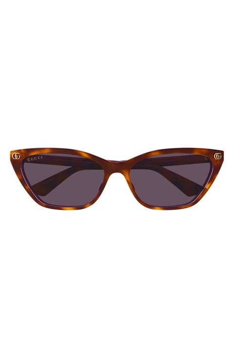 58mm Polarized Cat Eye Sunglasses