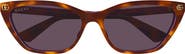 Gucci 58mm Cat Eye Sunglasses