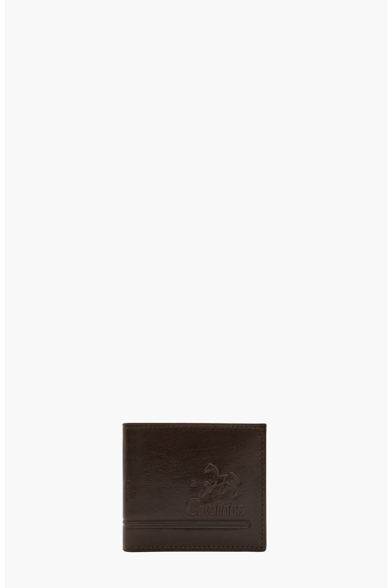 Gentleman Trifold Leather Wallet 523, Main, color, Brown