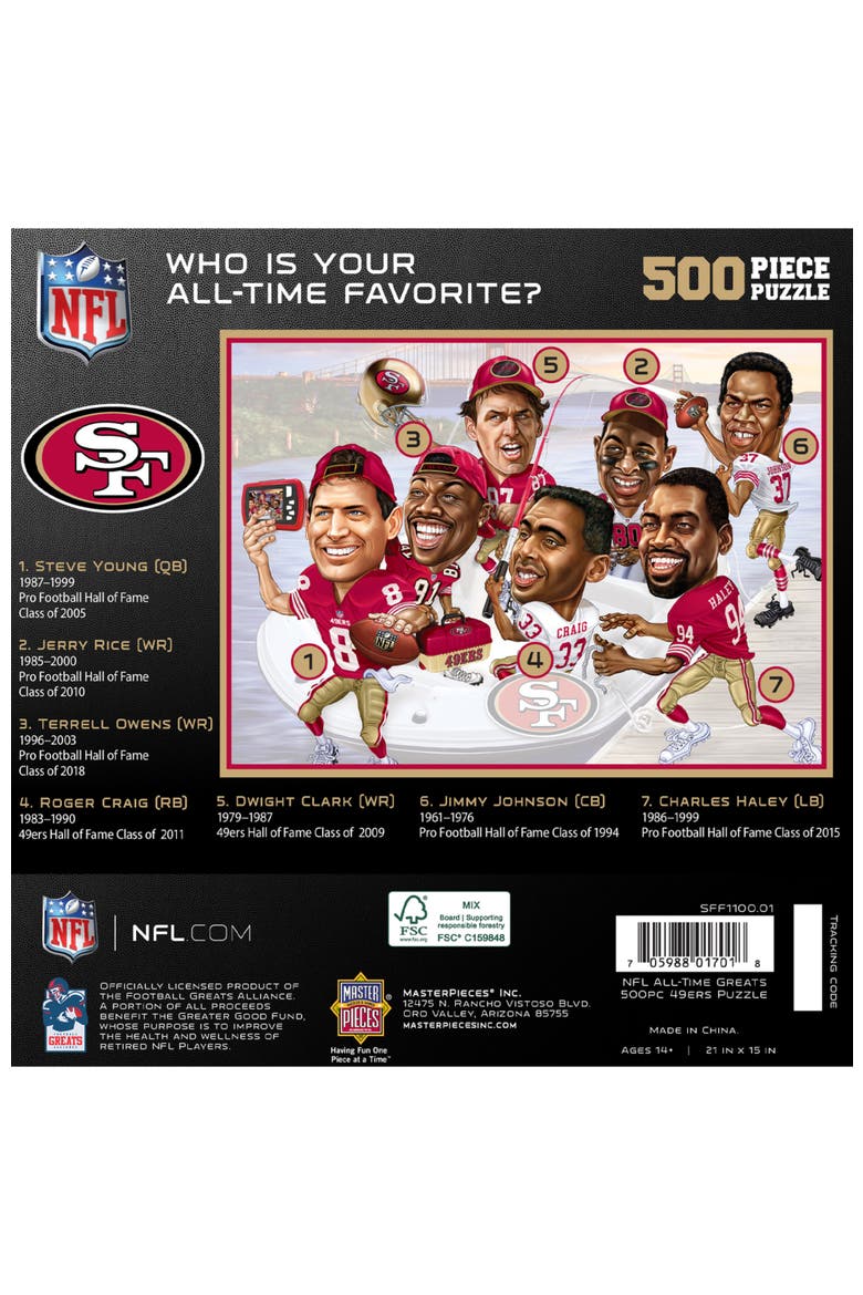 San Francisco 49ers 500 Piece Puzzle, Alternate, color, Multicolor
