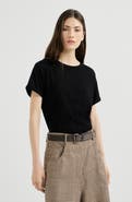 Brunello Cucinelli Sparkling cashmere and silk lightweight knit T-shirt