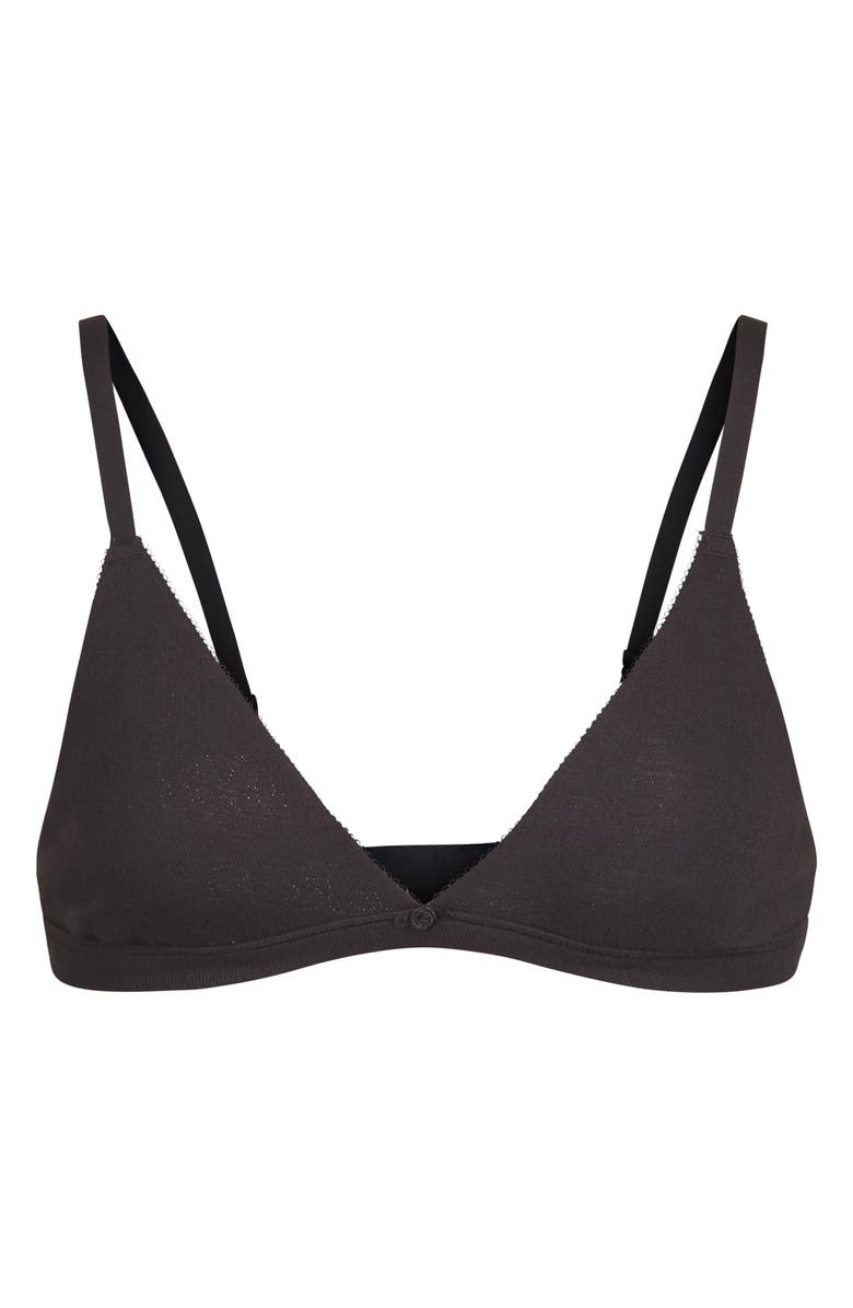 SKIMS Pointelle Logo Triangle Bralette, Main, color,