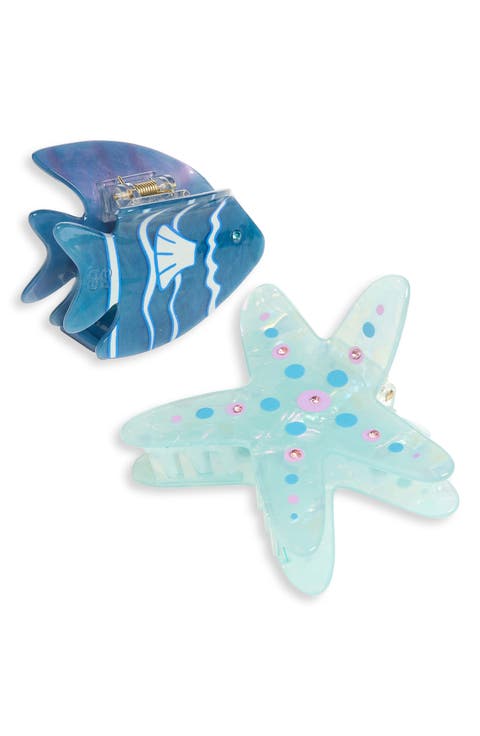 Tide Pool Set of 2 Claw Clips