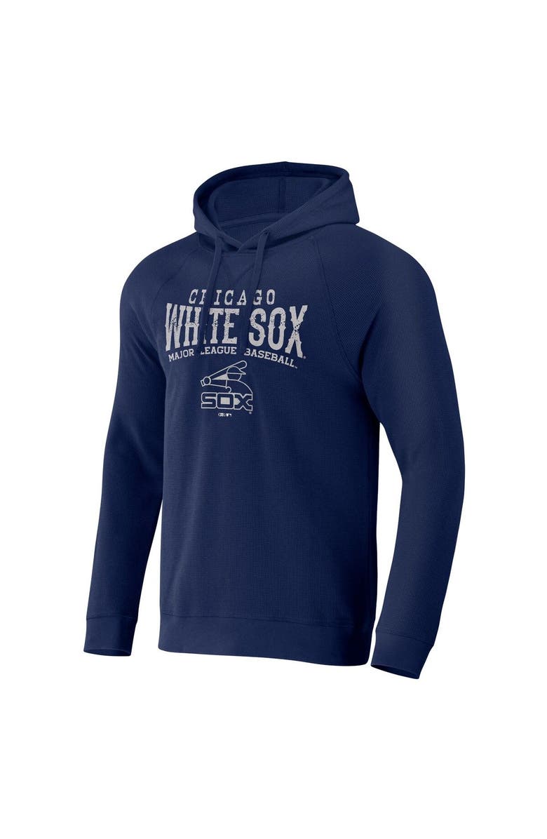 Darius Rucker Collection by Fanatics Men's Darius Rucker Collection by Fanatics  Navy Chicago White Sox Waffle-Knit Raglan Pullover Hoodie, Alternate, color, Navy