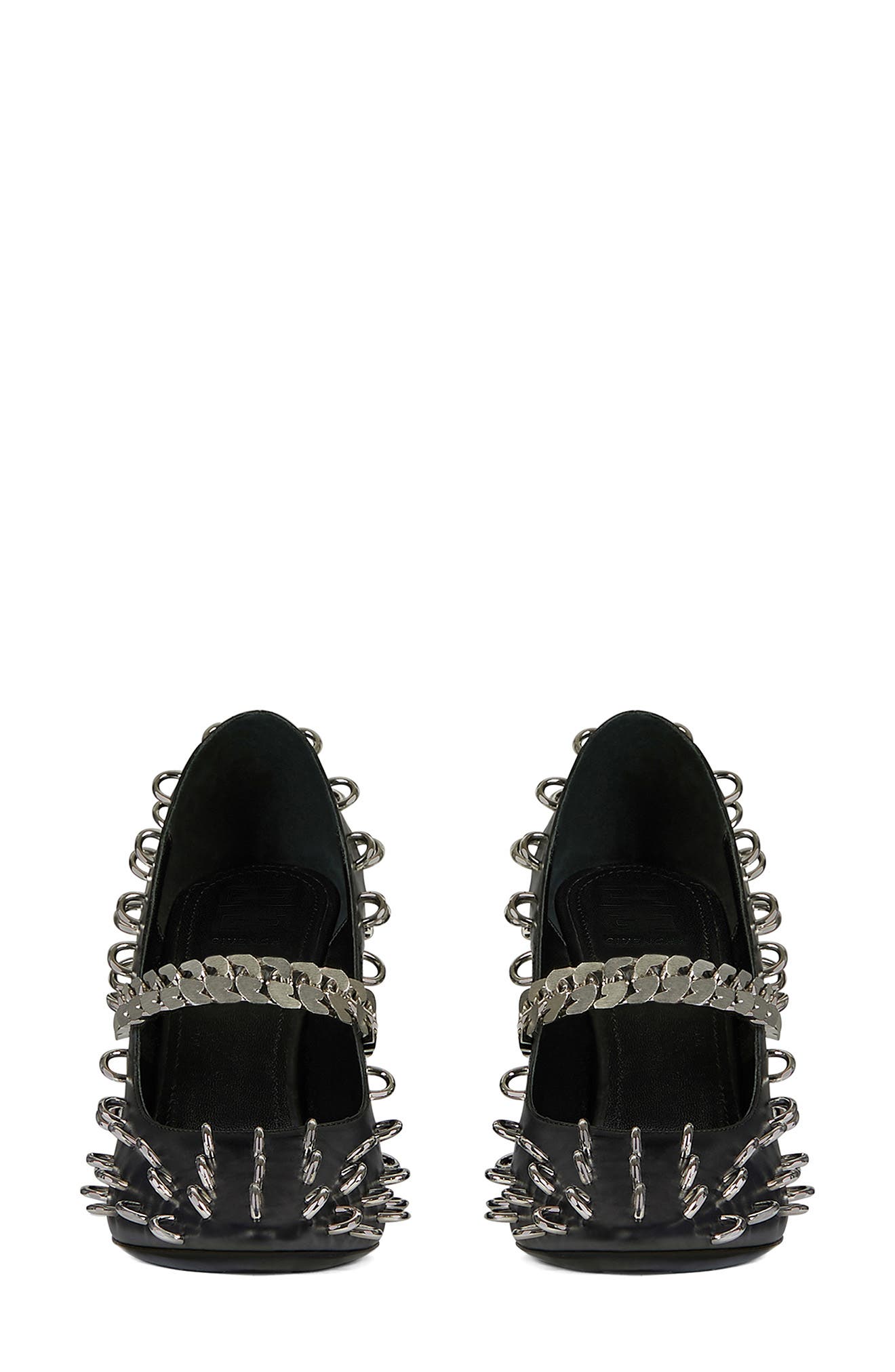 Givenchy Chain Strap Pierced Pointed Toe Pump, Alternate, color, 