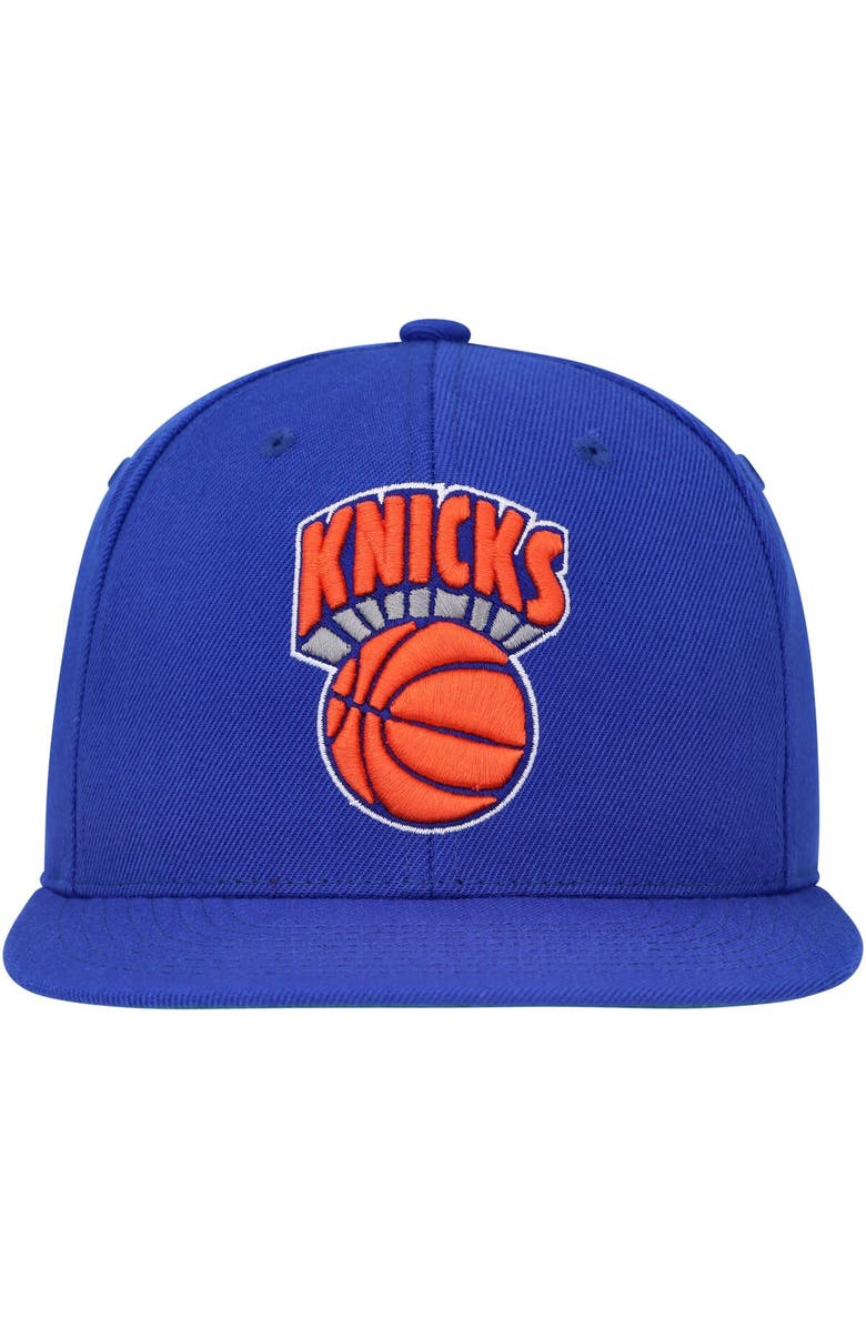 Mitchell & Ness Men's Mitchell & Ness Blue New York Knicks Hardwood Classics MVP Team Ground 2.0 Fitted Hat, Alternate, color, Blue