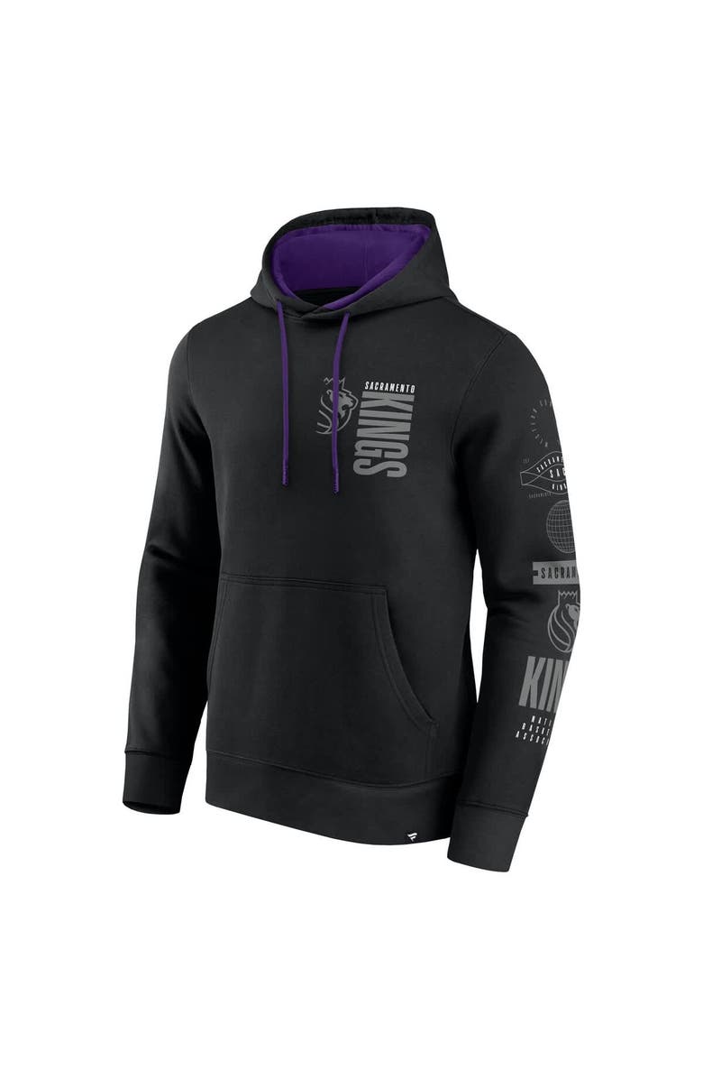 FANATICS Men's Fanatics Black Sacramento Kings Game Time Crossover Pullover Hoodie, Alternate, color, Black