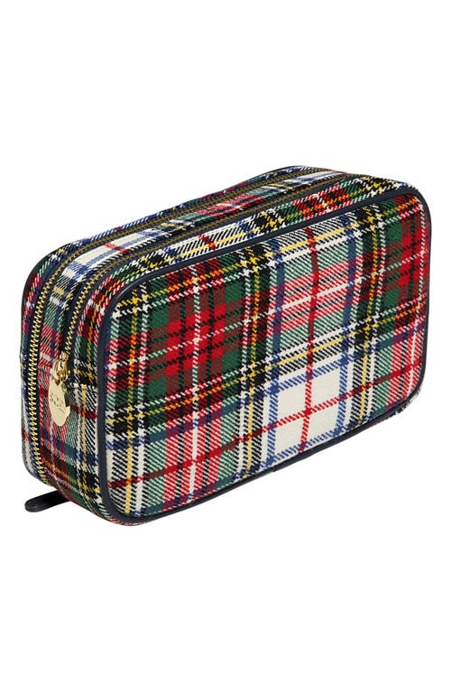 STONEY CLOVER LANE STONEY CLOVER LANE DOUBLE ZIP PLAID POUCH