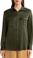 Lilysilk Women's Sandwashed Silk Shirt With Epaulettes