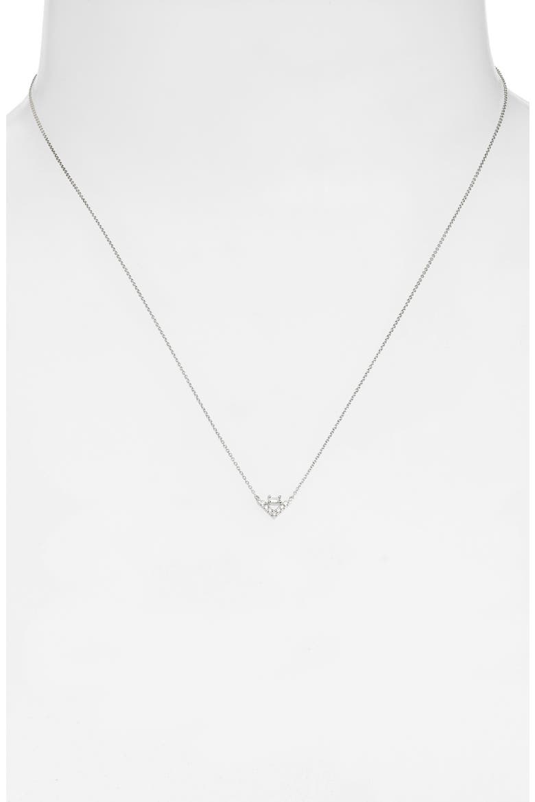 Sadie Diamond Pendant Necklace, Alternate, color, WHITE GOLD
