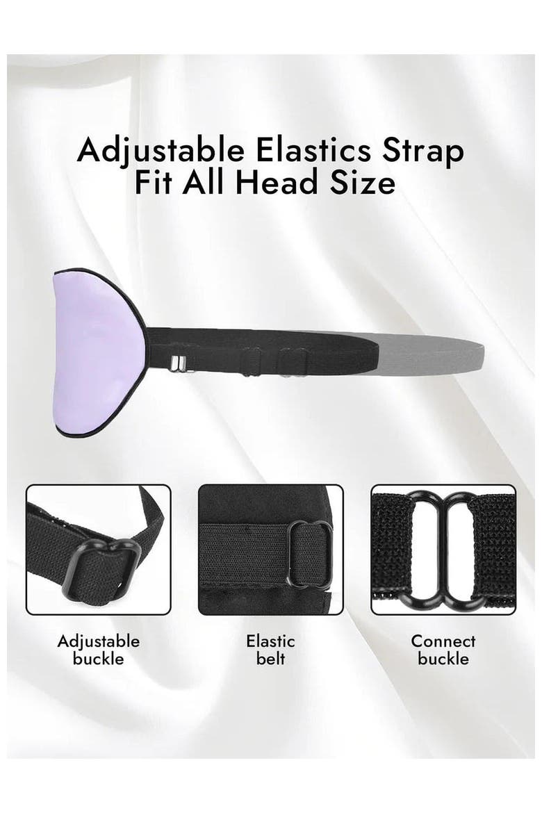 Pure Silk Elastic Band Sleep Eye Mask, Alternate, color, Lavender