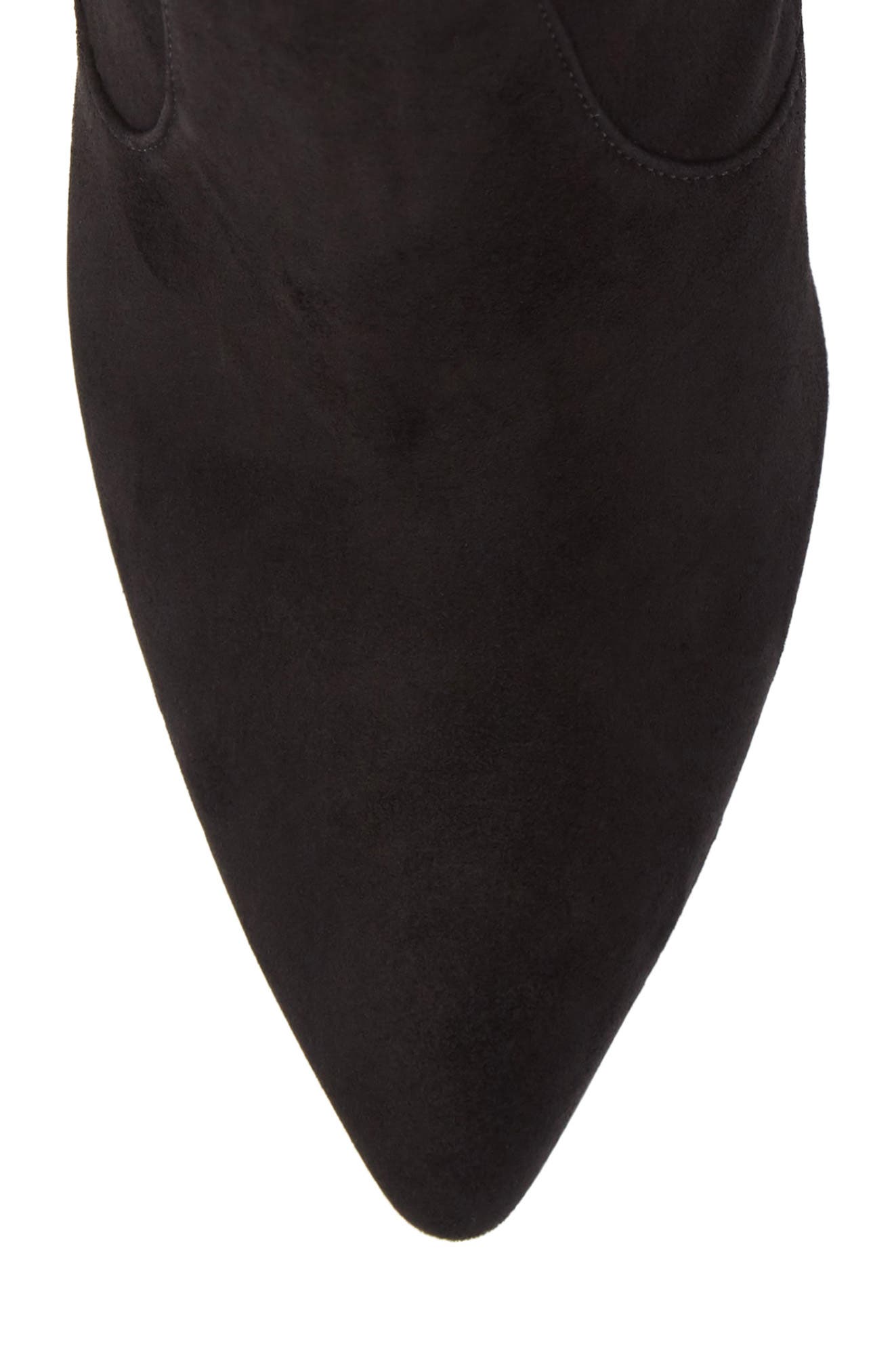 Cling Stretch Bootie, Alternate, color, BLACK SUEDE