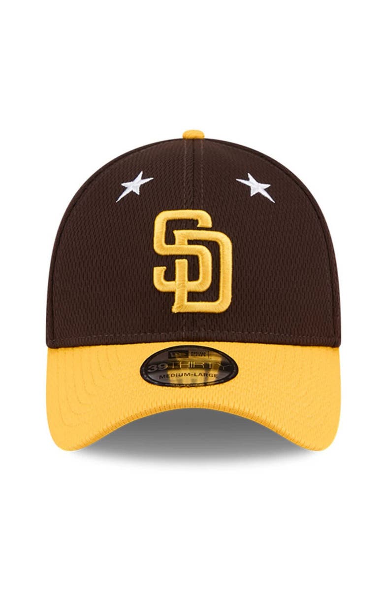 New Era Men's New Era Brown/Gold San Diego Padres 2025 MLB All-Star Game 39THIRTY Flex Hat, Alternate, color, Brown