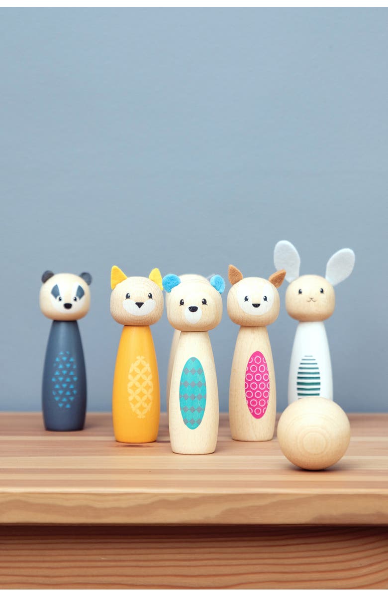 Bigjigs Toys FSC<sup>®</sup> Certified Animal Skittles, Alternate, color,