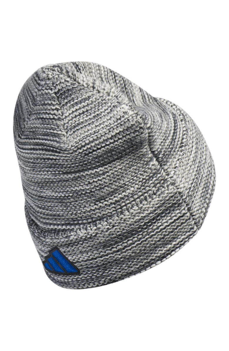 adidas Men's adidas  Black/White St. Louis Blues Marled Cuffed Knit Hat, Alternate, color, 