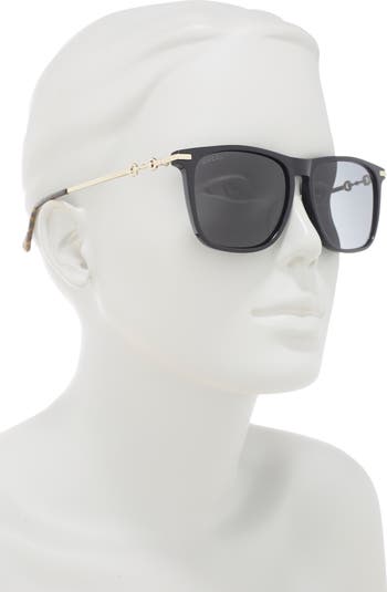 Clearance gucci 56mm square sunglasses Flash Sales