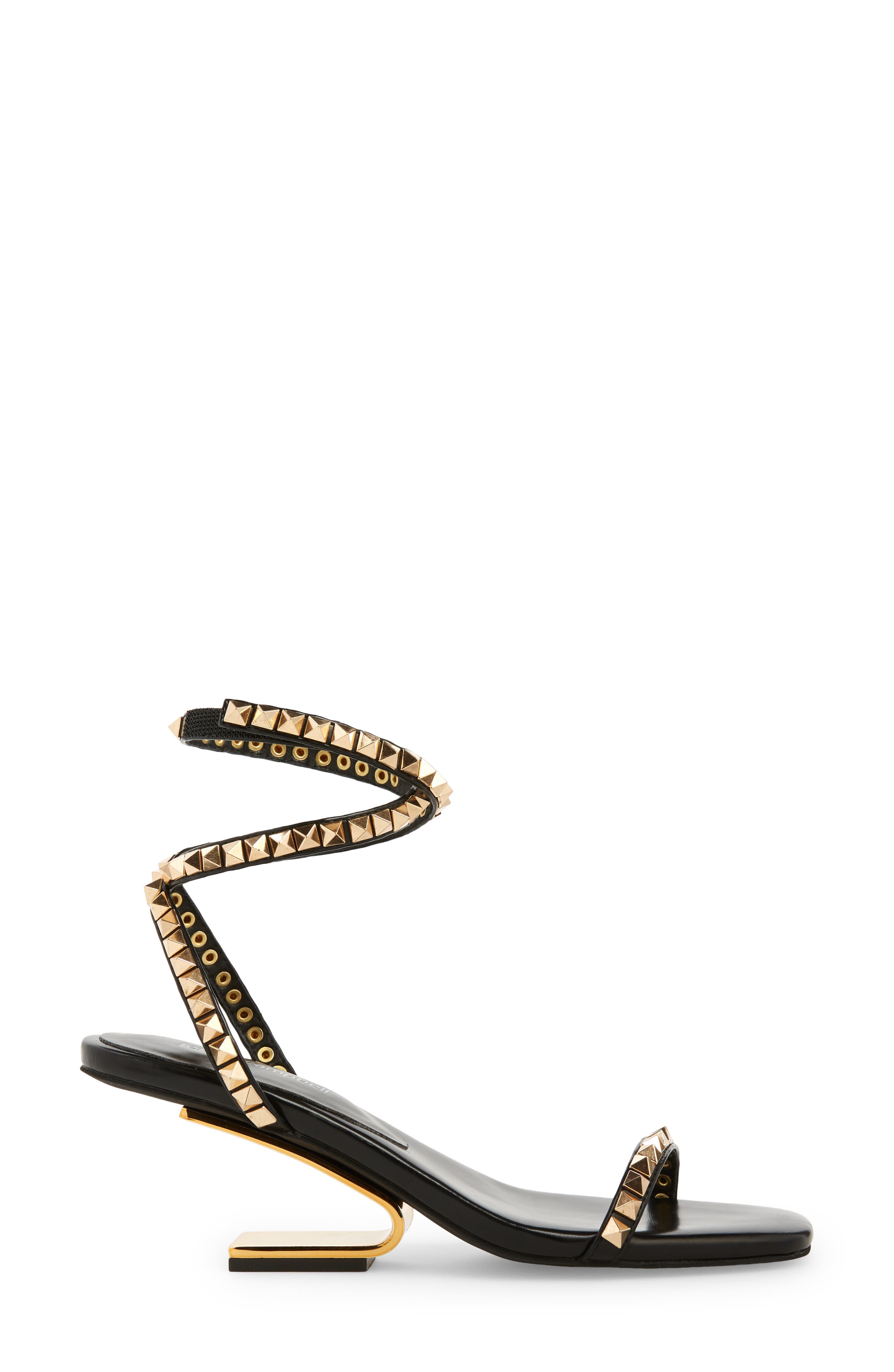 Luxor Ankle Strap Sandal, Alternate, color, BLACK GOLD