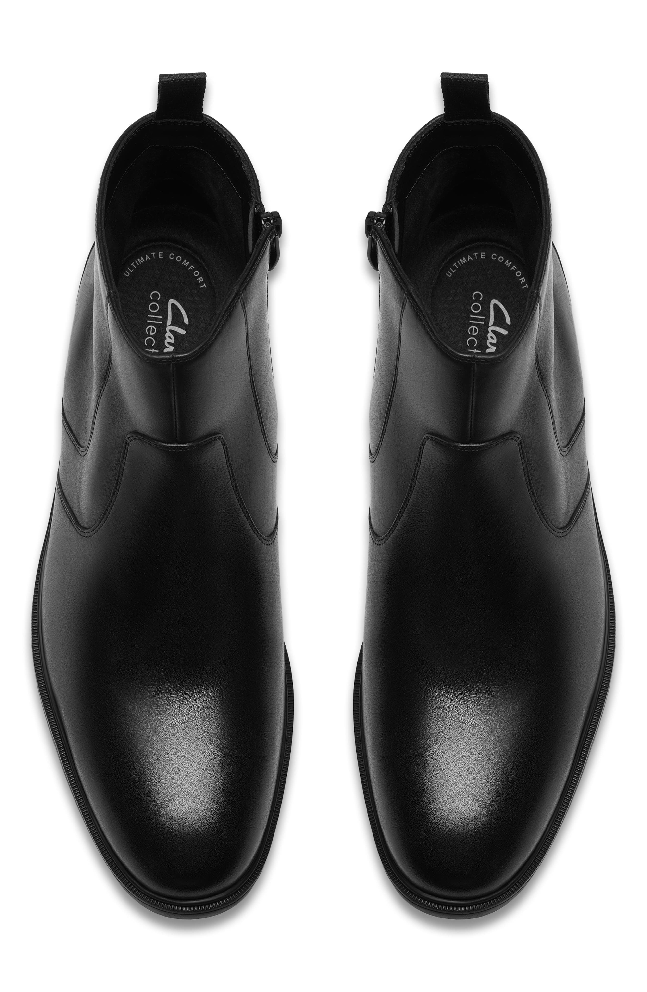 Clarks<sup>®</sup> Steadwell Dress Boot, Alternate, color, Black