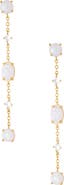 Ettika Opal & Cubic Zirconia Linear Earrings