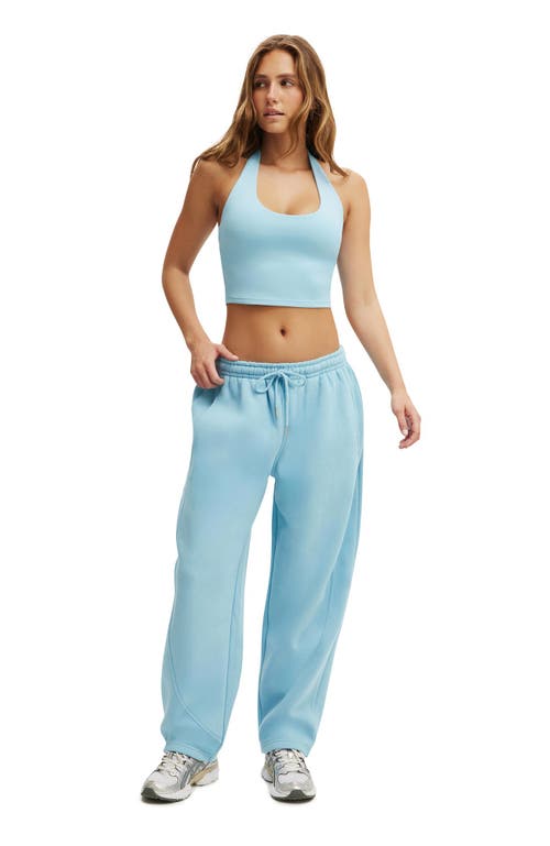 Cotton On Body Active Plush Essential Barrel Sweatpant In Blue