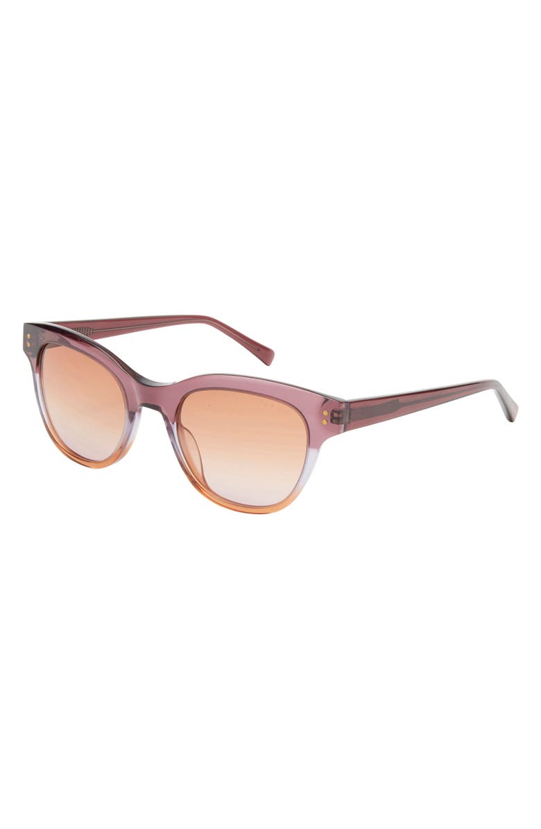 Ted Baker London 52mm Cat Eye Sunglasses, Alternate, color, Purple