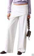MANGO TEEN Removable Scarf Wide Leg Jeans