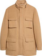 ISAIA Unito Baby Wool Field Jacket with Packable Hood