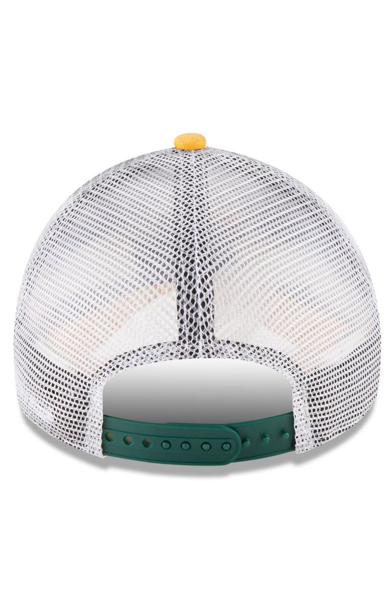 New Era Men's New Era Green Oakland Athletics Team Rustic 9TWENTY Trucker Adjustable Hat, Alternate, color, 