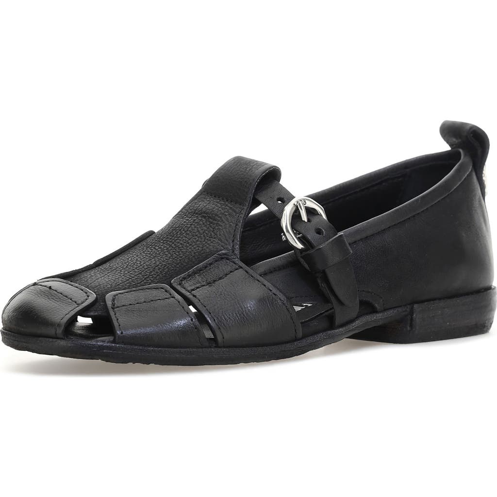 As98 A.s.98 Zoie Cutout Flat In Black