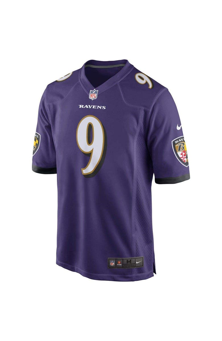 Nike Men's Nike Justin Tucker Purple Baltimore Ravens Game Jersey, Alternate, color, 