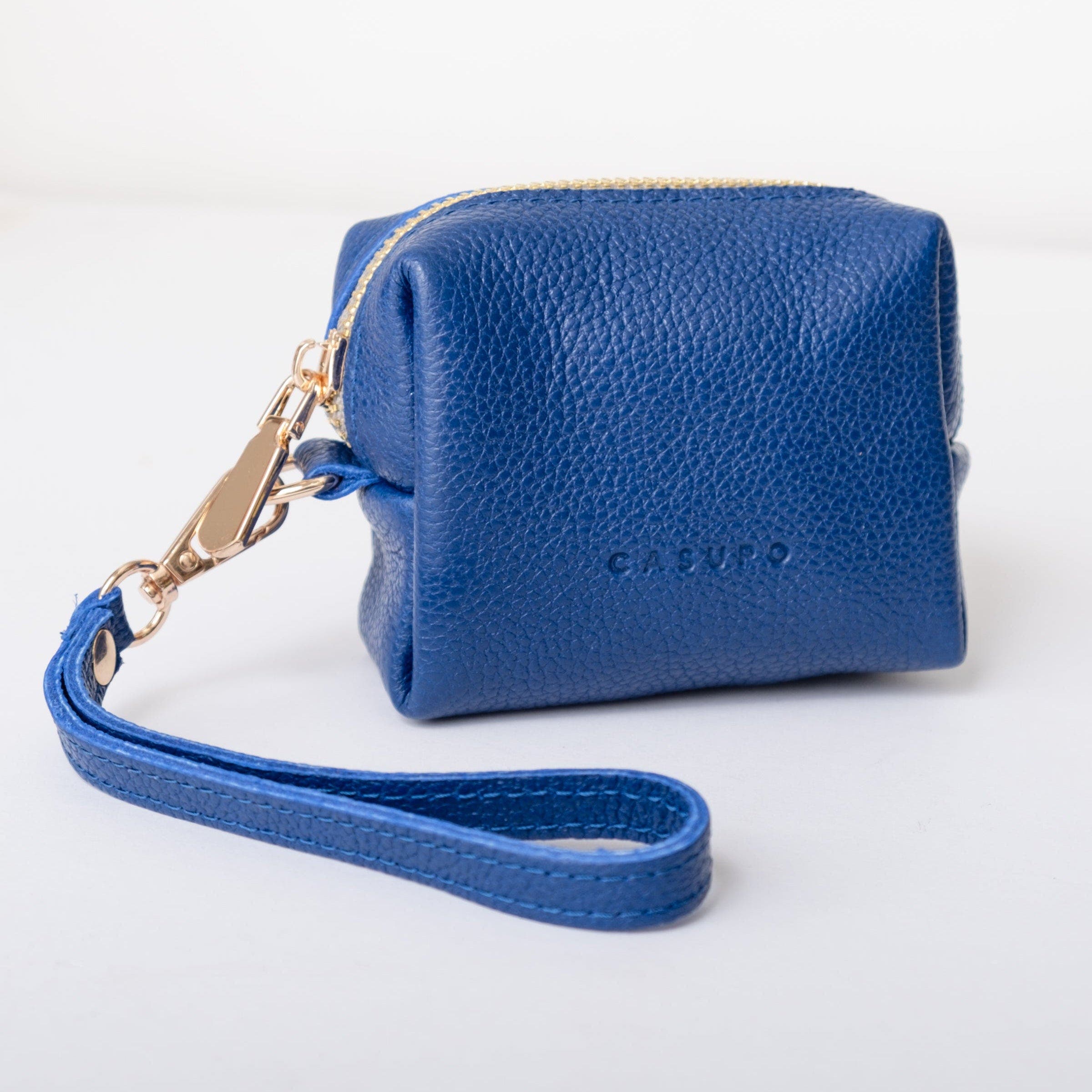 Mini Zipper Bag with Wristlet, Alternate, color, Cobalt Blue