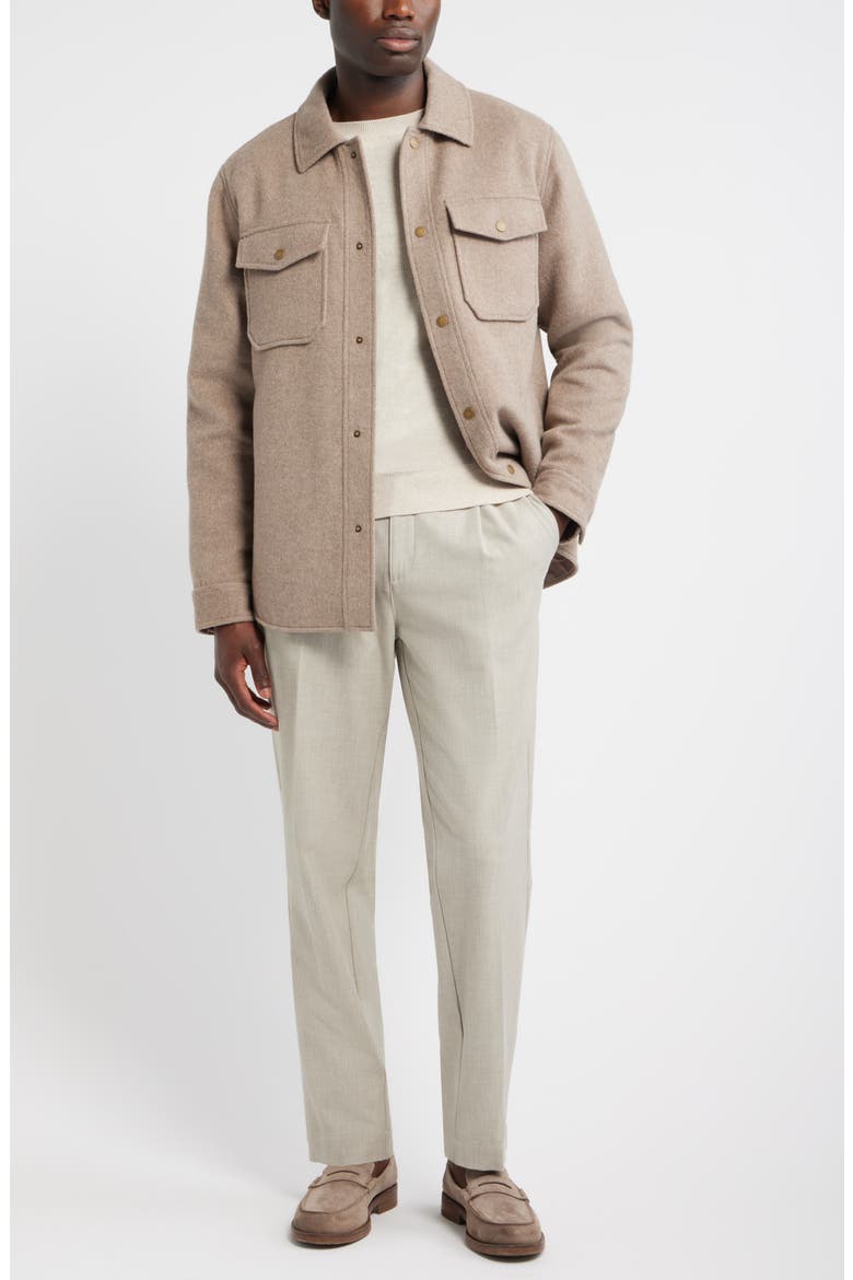 Wool Blend Shirt Jacket, Alternate, color, OATMEAL HEATHER