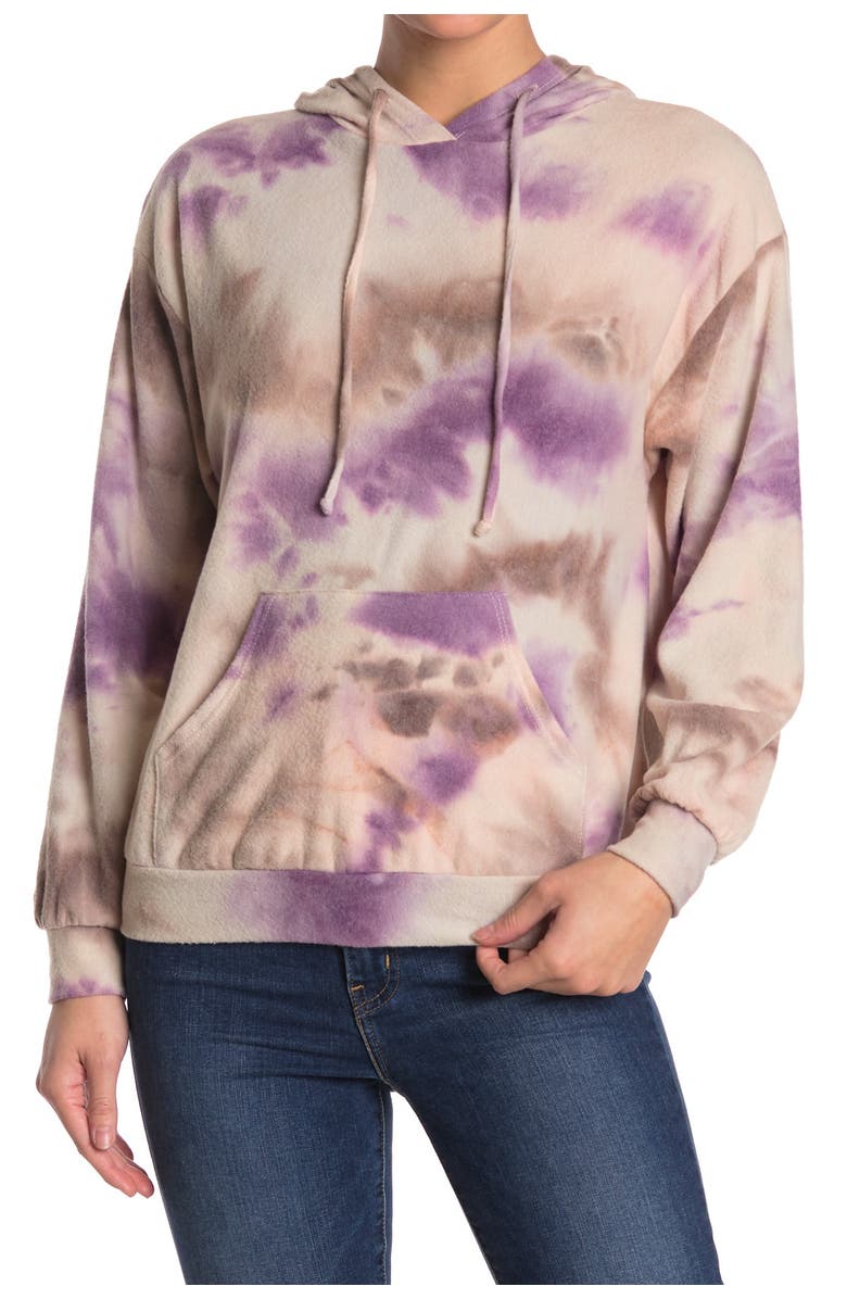 All in Favor Tie Dye Knit Hoodie, Main, color, 