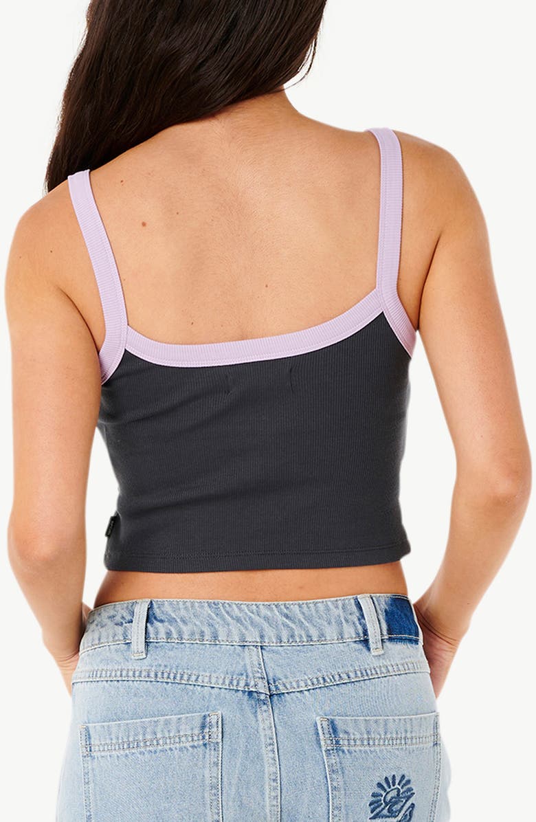 Rip Curl Cala Nights Crop Tank, Alternate, color, Washed Black