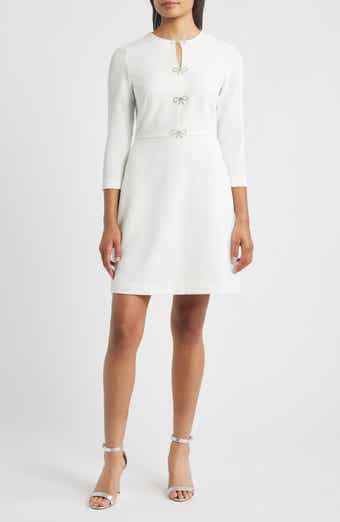 Bow Embellished A-Line Dress