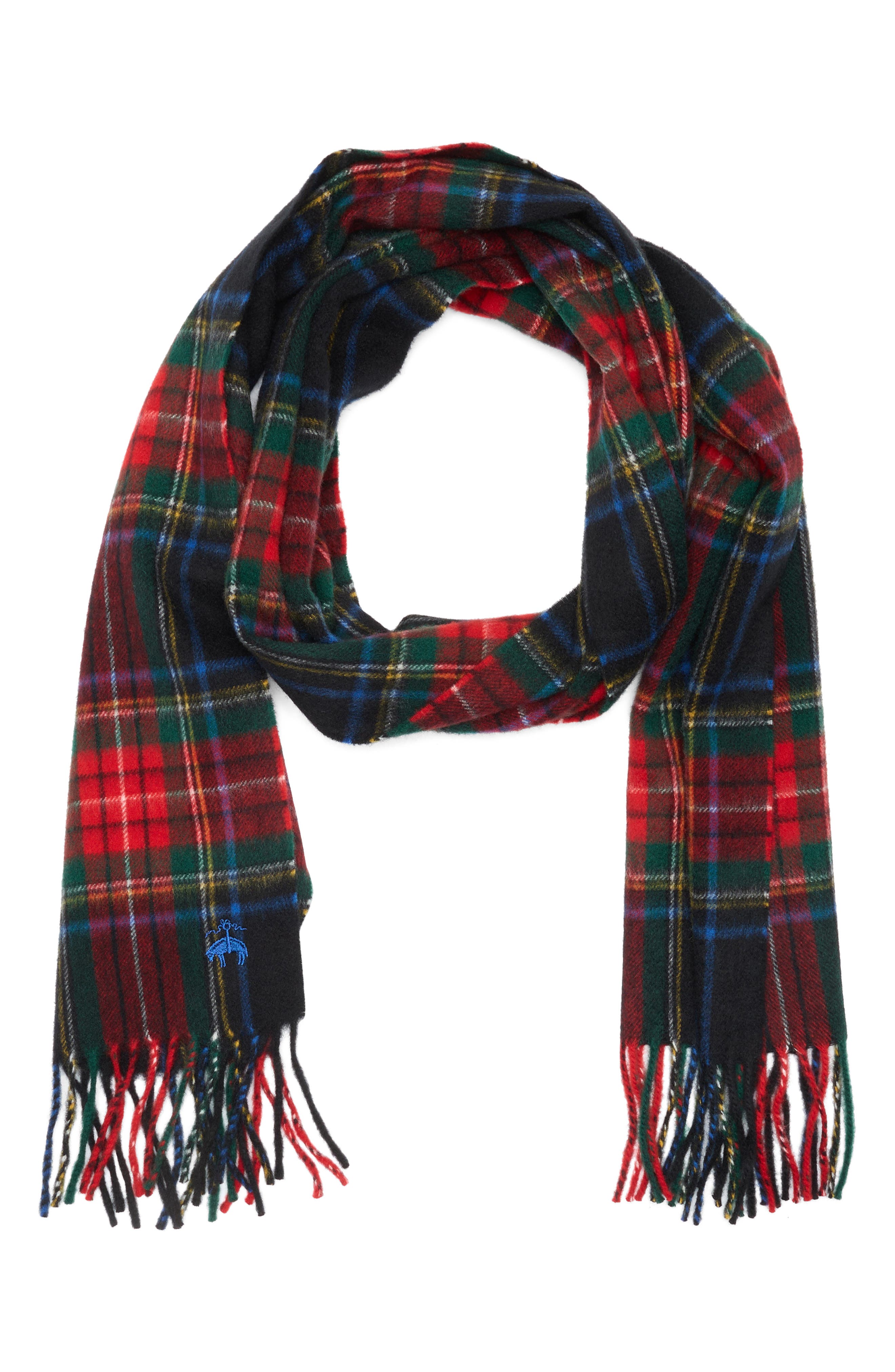 Brooks Brothers Wool &amp; Cashmere Plaid Scarf