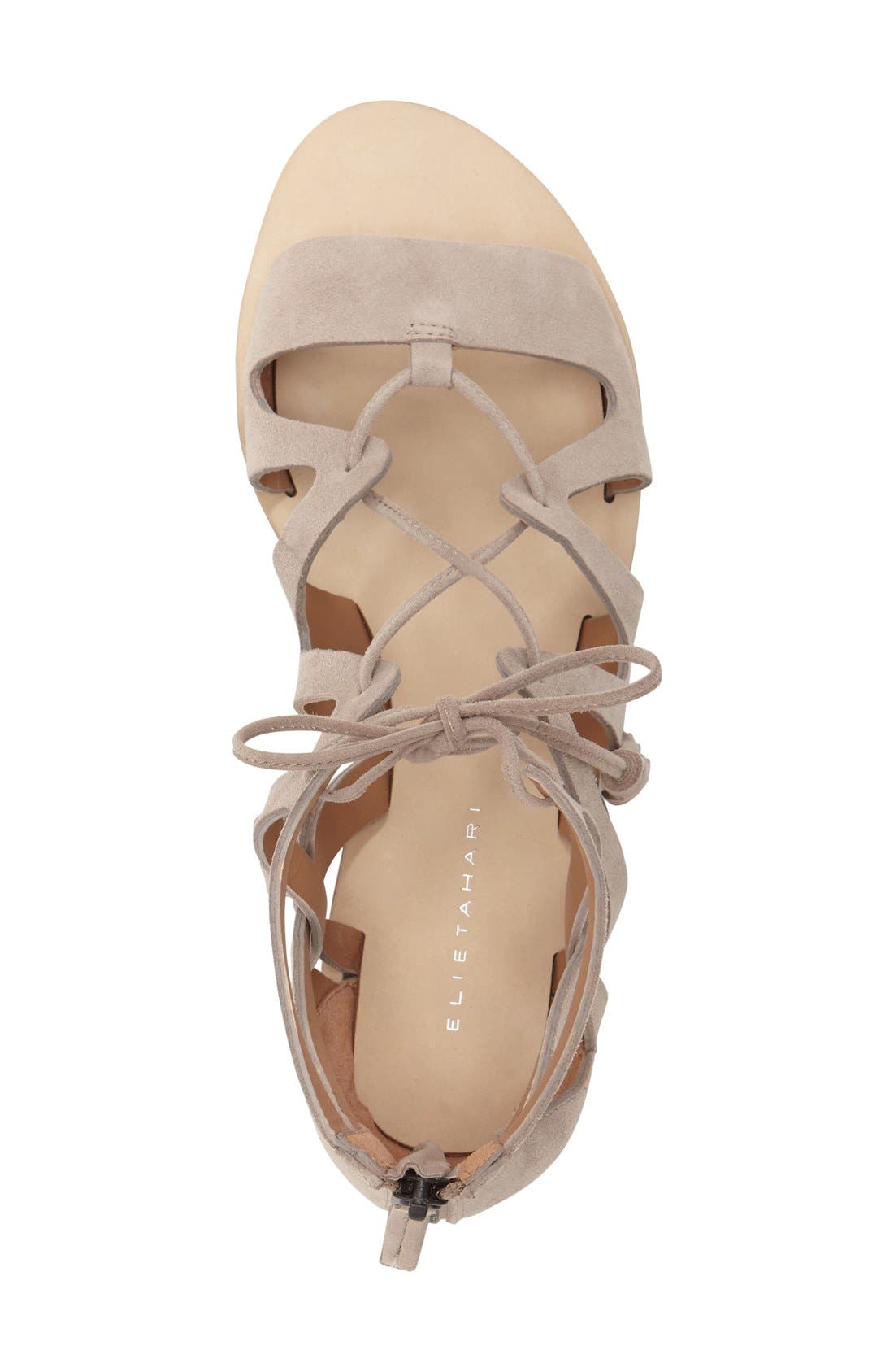 Elie Tahari 'Tsunami' Tassel Ghillie Sandal, Alternate, color, 