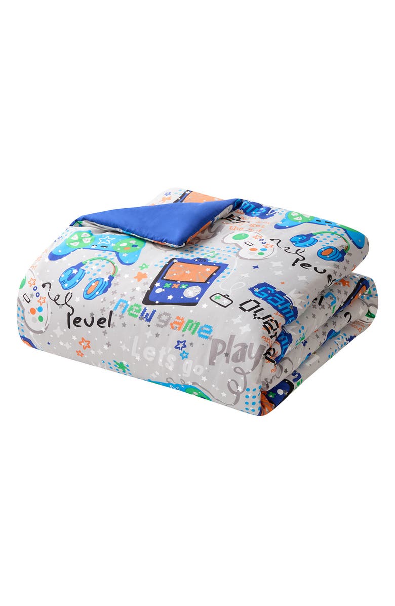 VCNY HOME Print 3-Piece Comforter Set, Main, color, Blue