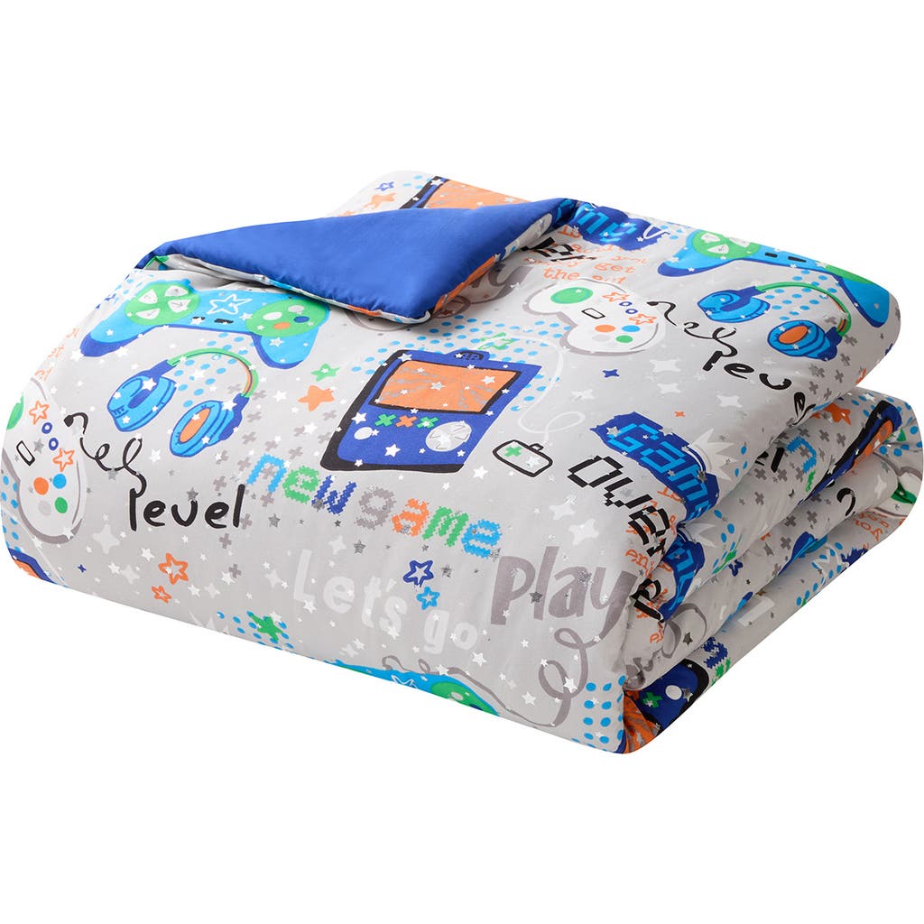 Vcny Home Print 3-piece Comforter Set In Blue