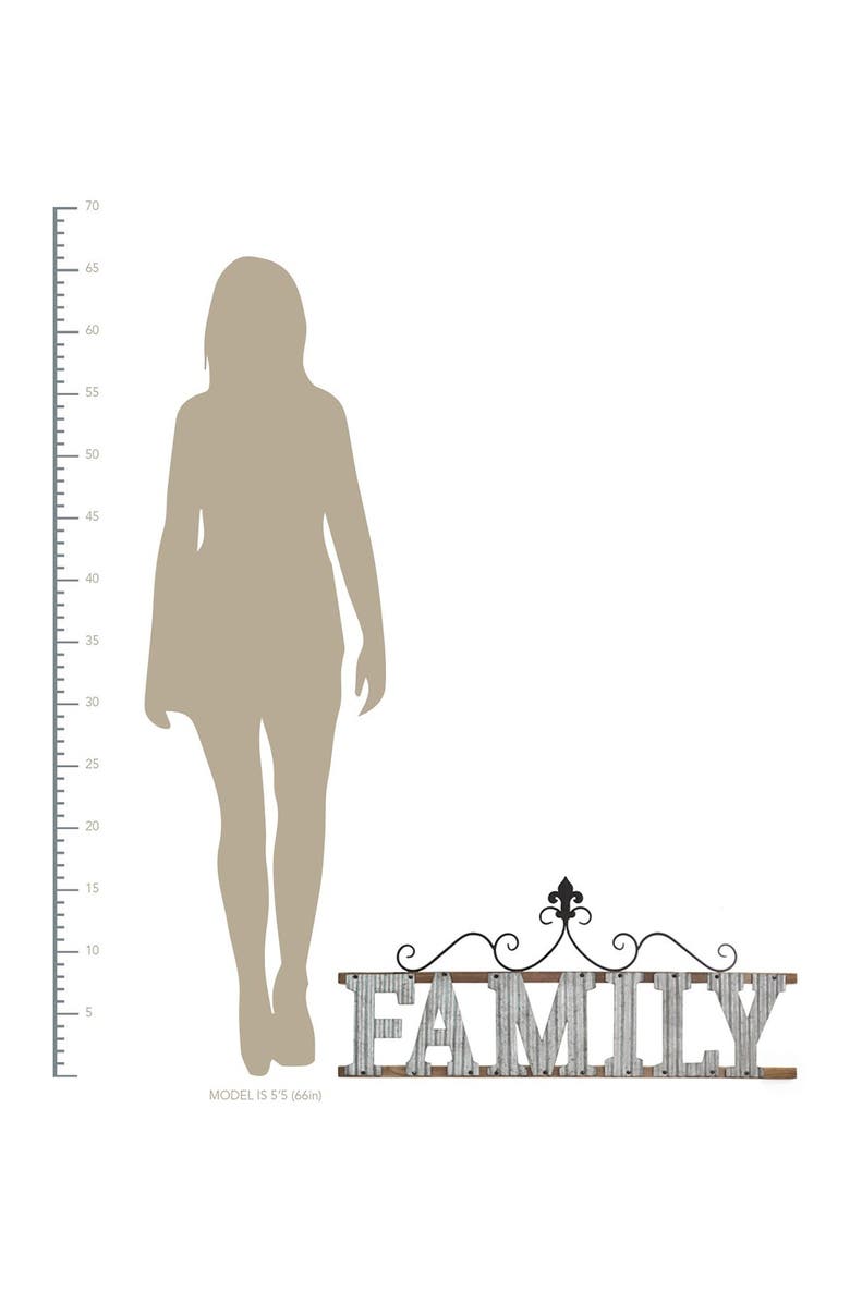 STRATTON HOME DECOR Multi Family Wall Sign, Alternate, color,