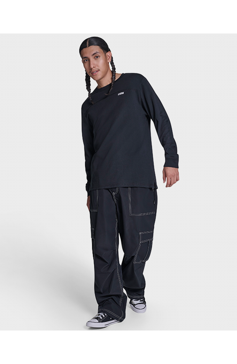 Converse Cons Long Sleeve Tee, Alternate, color, Converse Black