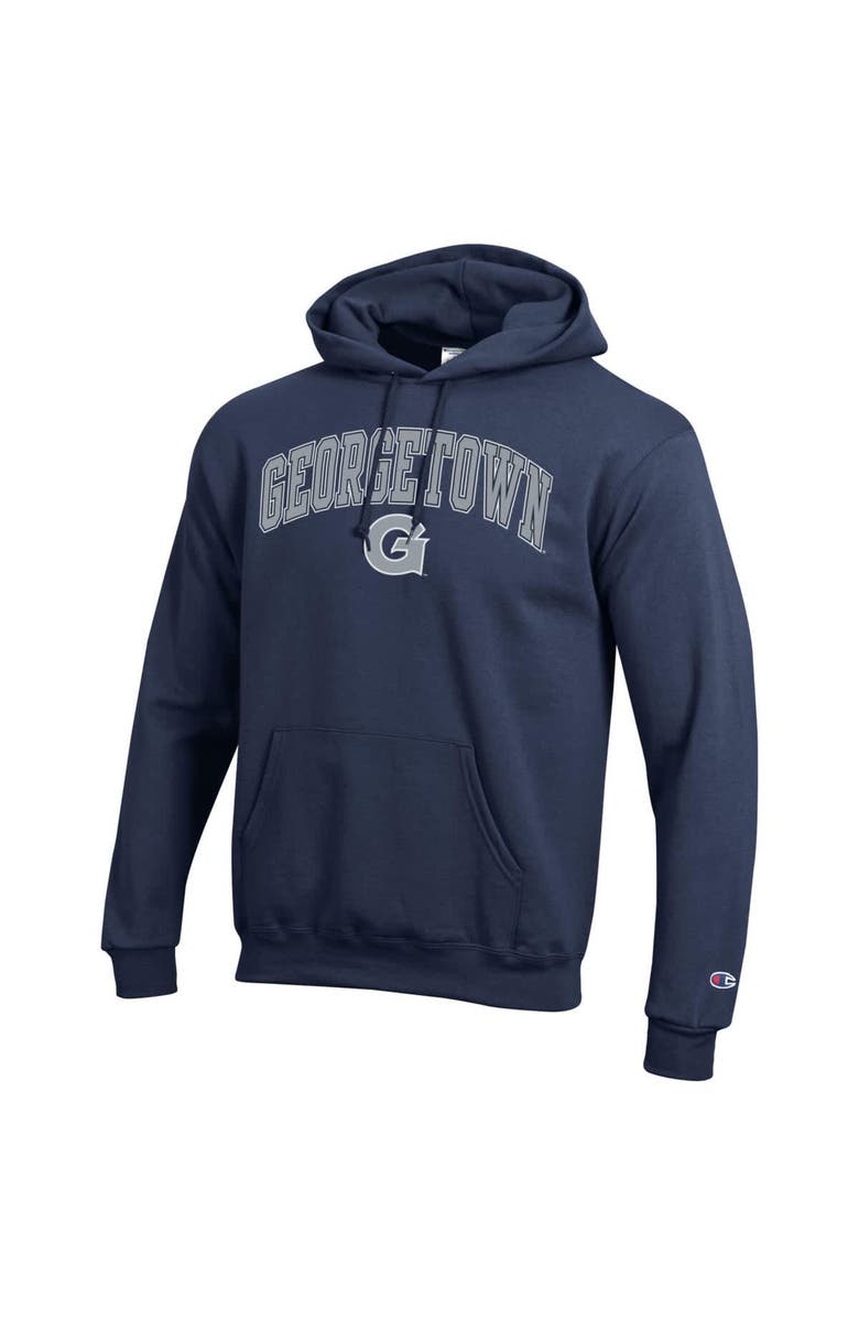 Champion Men's Champion Navy Georgetown Hoyas Arched Logo Fleece Pullover Hoodie, Alternate, color, Navy