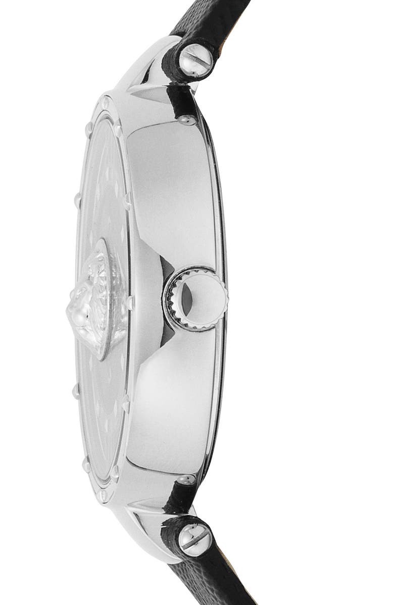 VERSUS Versace Moscova Leather Strap Watch, 38mm, Alternate, color,