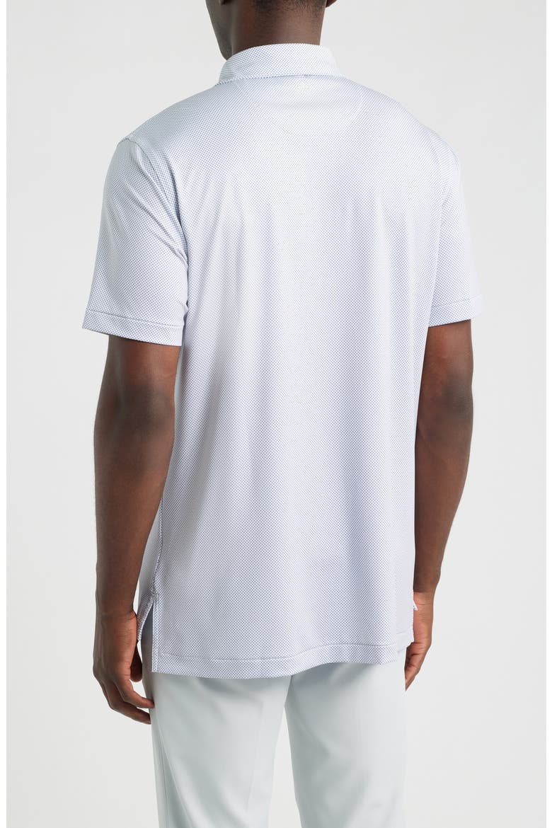 Phoenix Microprint Summer Comfort Perfomance Jersey Polo, Alternate, color, WHITE / BALI BLUE
