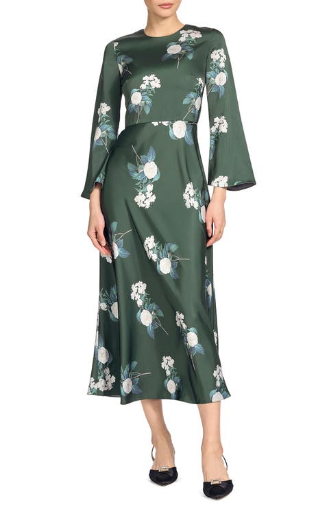 Tyra Satin Midi Dress