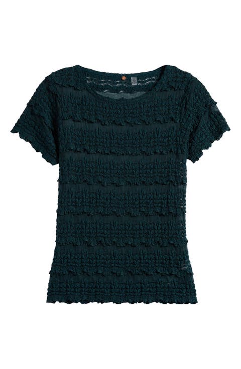 Angelina Mixed Lace Top